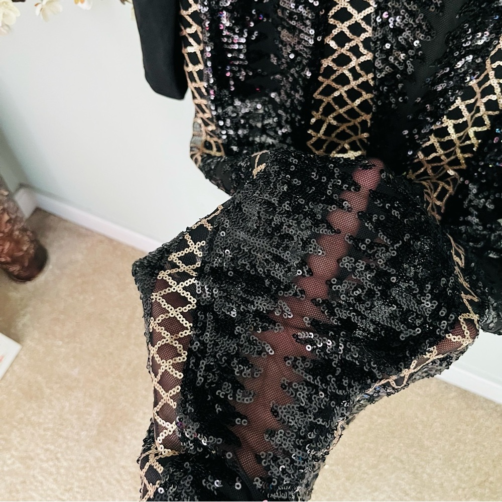 Fashion Nova Sequin Bodysuit Dress Size 2X (Fits Size 16) - Picture 4 of 6
